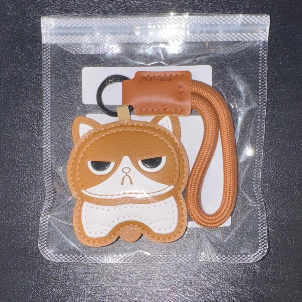 Brown Cat Keychain/Bag Charm, NEW